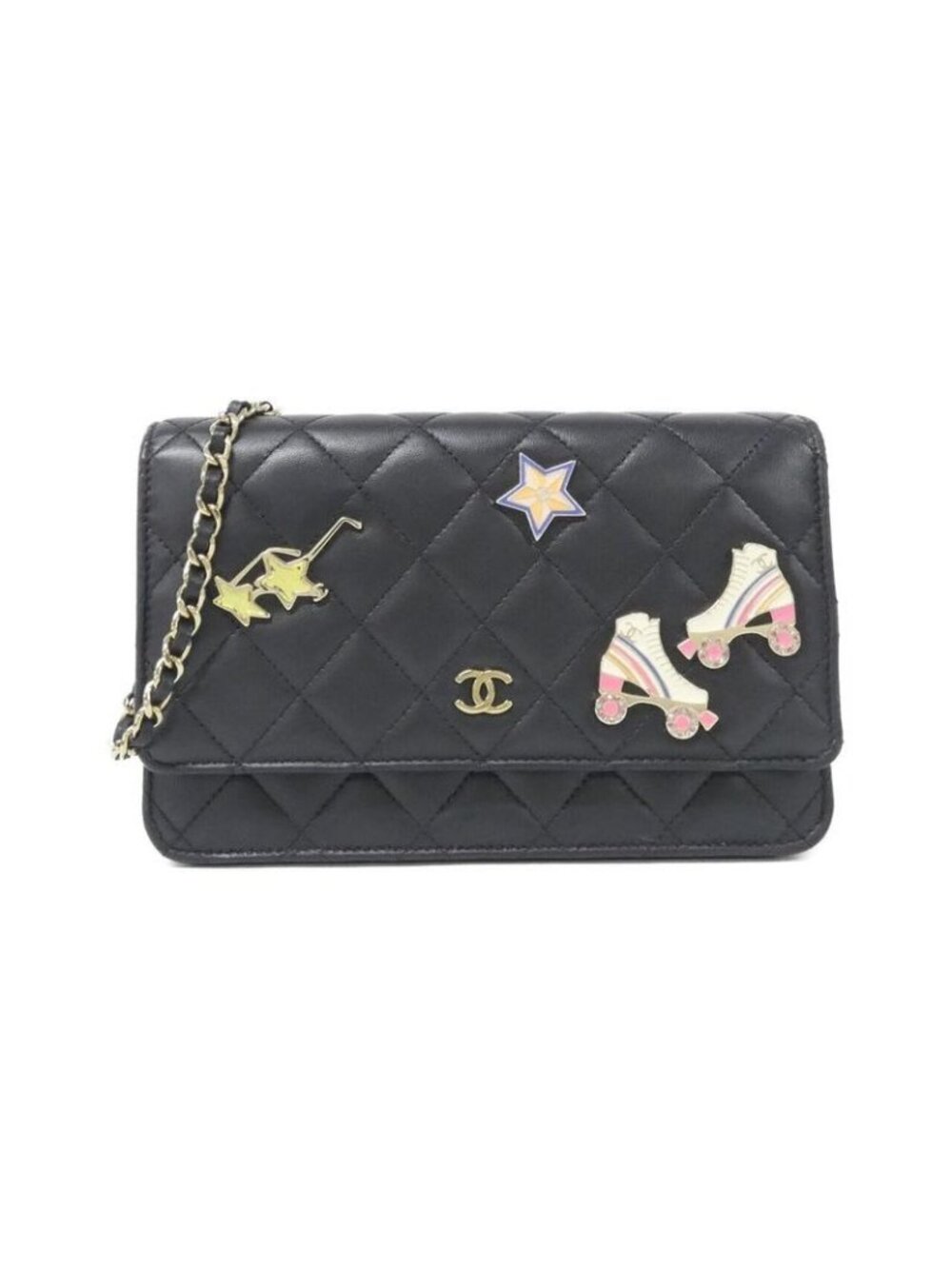 Chanel Ap0250 Chain Black Wallet